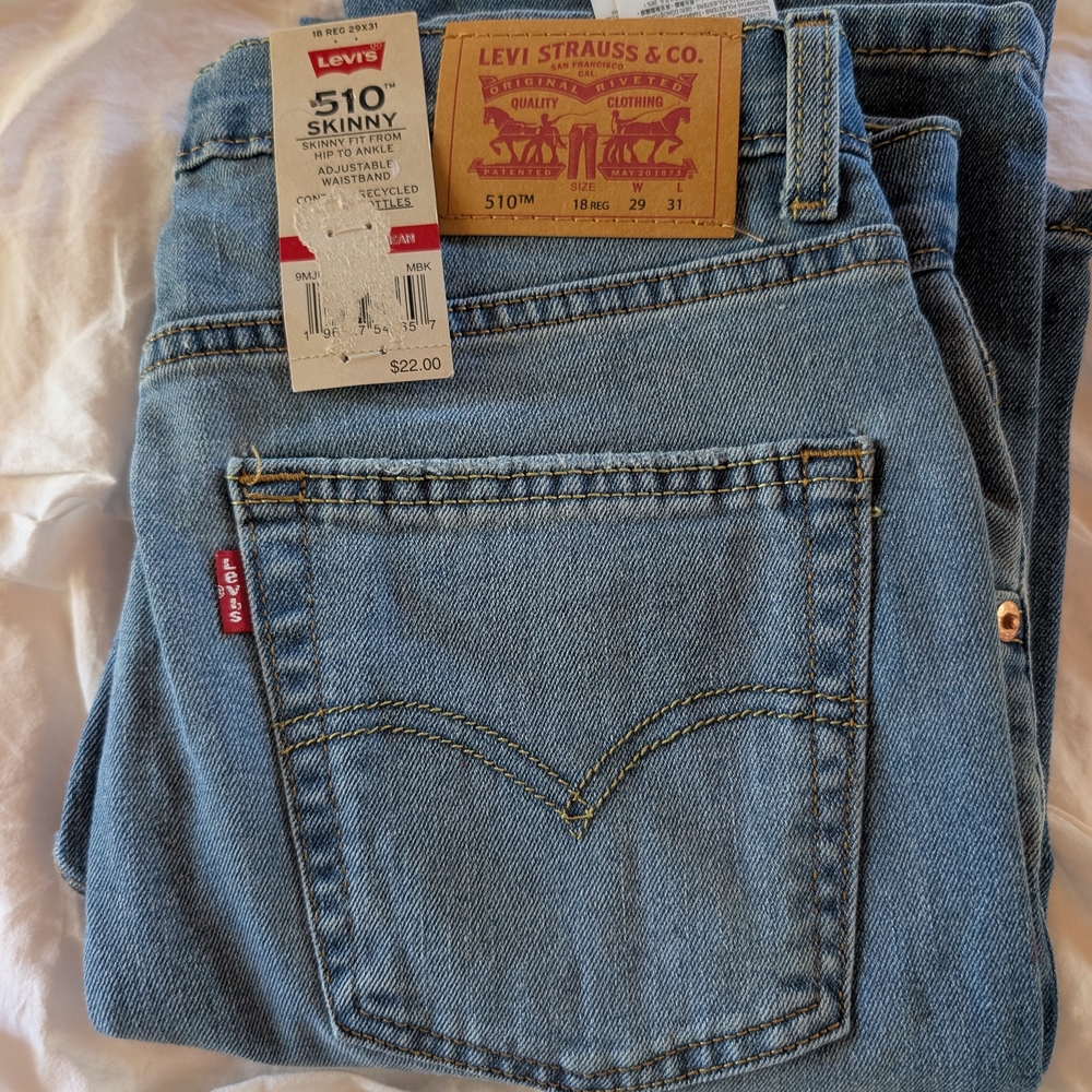 Levi's 510 Skinny Jeans Light Blue Kids